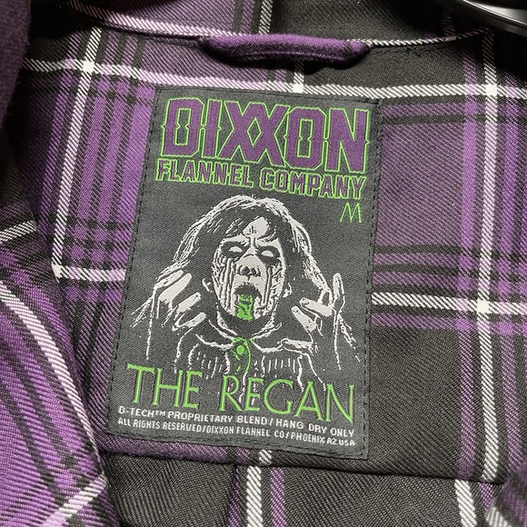 Dixxon Flannel Shirt Mens M Plaid Purple The Regan Limited Edition Long Sleeve - Picture 9 of 13